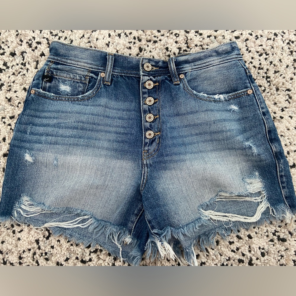 Kancan Denim Cutoff Button Fly Shorts